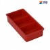 EXACTAPAK MS3 - 168x77x67mm Red Small Three Compartment Tubs for MULTI10